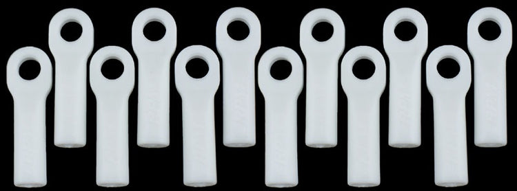 RPM R/C Products Long Rod Ends - Dyable White for Traxxas Slash/Rally
