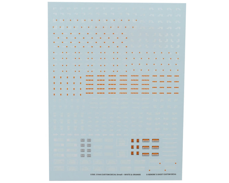 GUNPRIMER G-Rework Caution #01 Gundam Waterslide Decal Sheet (White/Yellow)