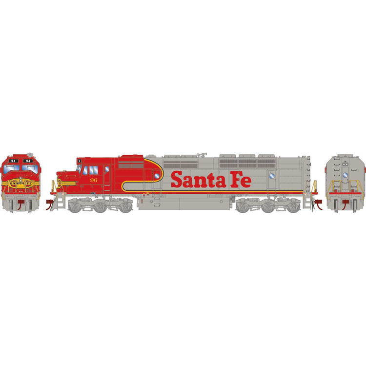 Athearn N FP45 w/DCC & Sound, ATSF #96