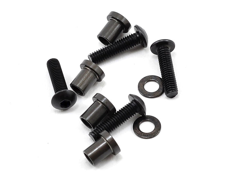 Yokomo Aluminum King Pin Set w/Hardware (4)
