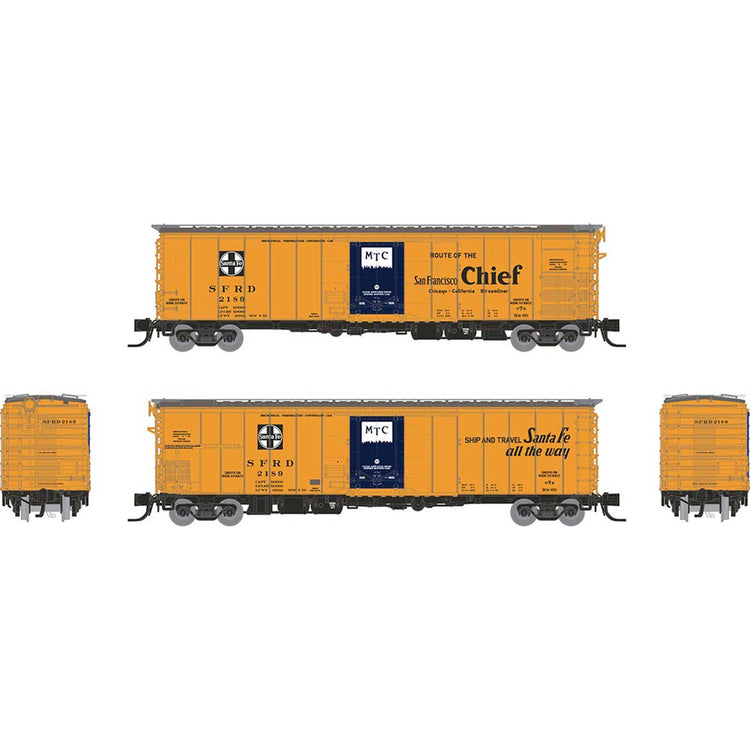 Rapido Trains N SF RR-60 Mech Reefer SanFran Chief Slogan 4Pk