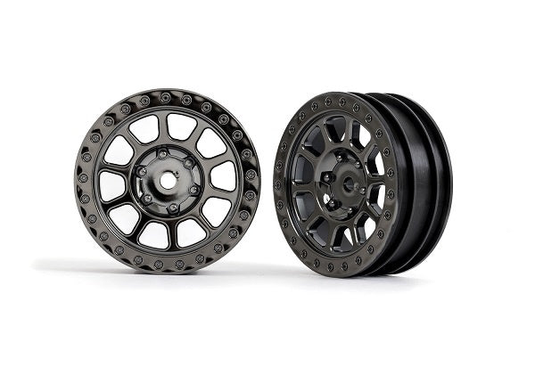 Traxxas Multi-Spoke 2.2" Black Chrome Wheels (2)