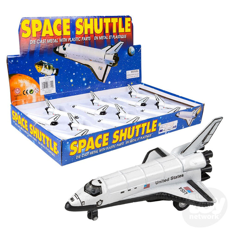 Toy Network 5" Diecast Pull Back Space Shuttle/TVE-SPSHU