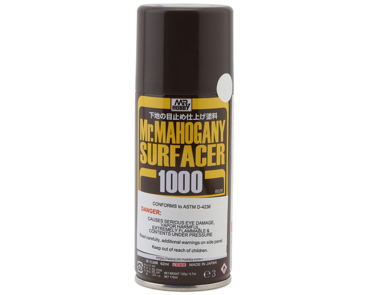 GSI Creos Mr. Hobby Mr. Mahogany 1000 Surfacer Spray (Dark Brown)