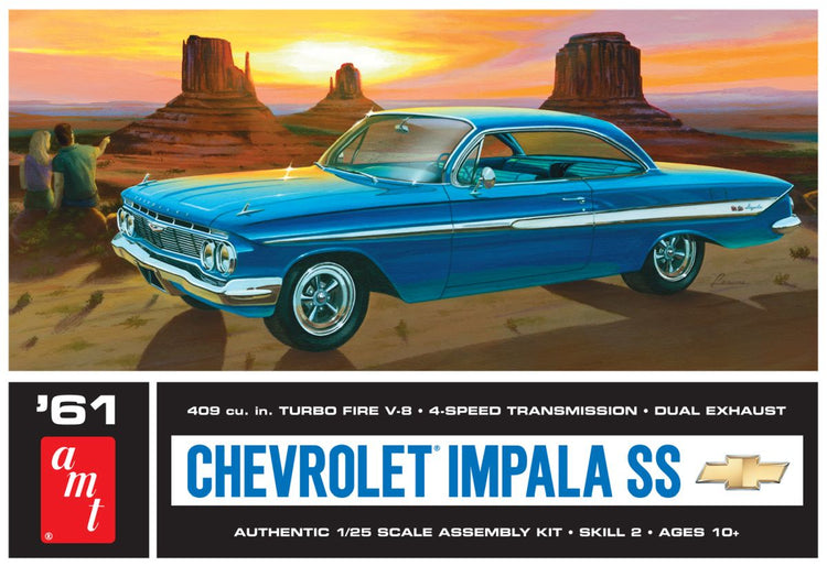 AMT By Round 2 1/25 1961 Chevy Impala SS Model Kit