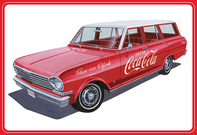 AMT by Round 2 1/25 1963 Chevy II Nova Wagon w/Crates Coke