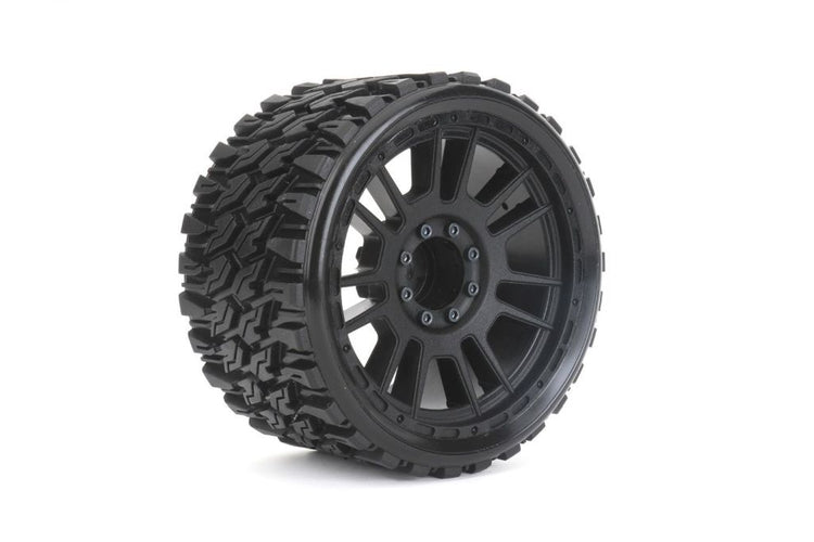 Power Hobby 1/8 MT 4.0 Prophet Belted Mounted Tires w/Removable Hex