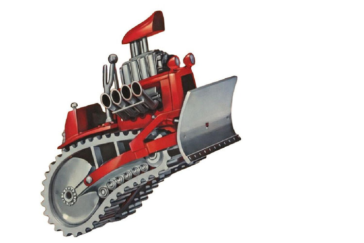 Atlantis Models 1:32 Tom Daniel - Boss Bulldozer Construction (Snap Tite Model Kit)