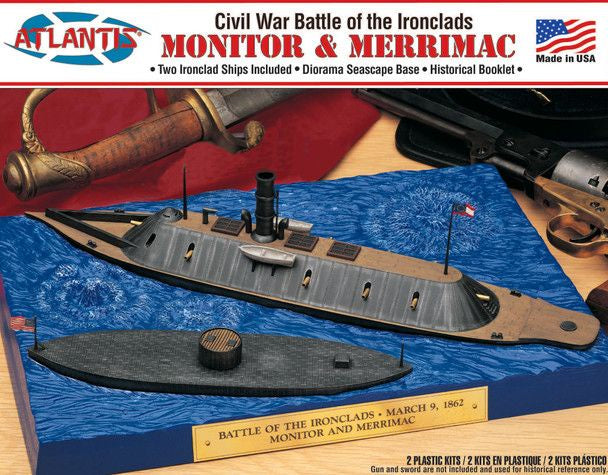 Atlantis Models Monitor and Merrimack Civil War Set