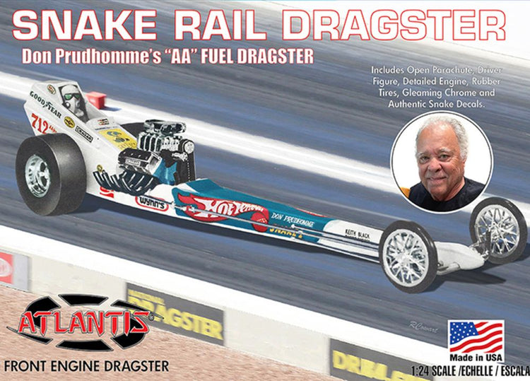 Atlantis Models Don Prudhomme Snake Front Engine Dragster