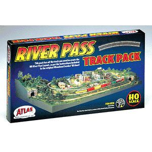 Atlas Railroad HO Code 83 River Pass Track Pack