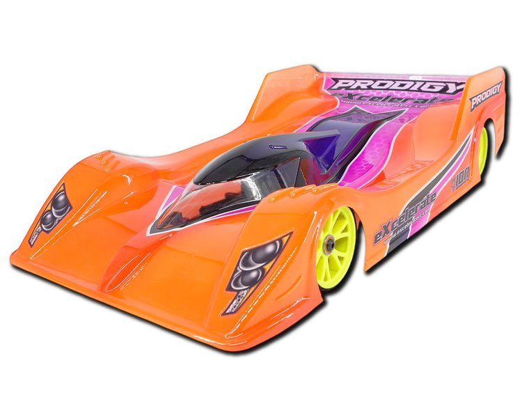 eXcelerate MACH "MD" Medium Down Force 1/12 On-Road Pan Car Body (Clear) (.015)