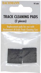Bachmann N 50' Plug Box Track Cleaning Pads (2)