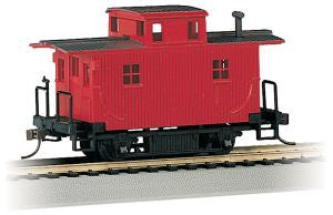 Bachmann Unlettered Bobber Caboose (Red) (HO Scale)