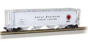 Bachmann Great Northern 4-Bay Cylindrical Grain Hopper (HO Scale)