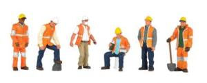 Bachmann SceneScapes Maintenance Workers (6) (HO Scale)