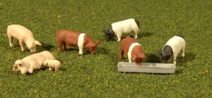 Bachmann SceneScapes Pigs (9) (O Scale)
