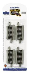 Bachmann E-Z 18" Radius 1/3 Curve Section (4) (HO Scale)