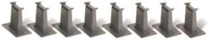 Bachmann E-Z Track Tall Pier Set (8) (N Scale)