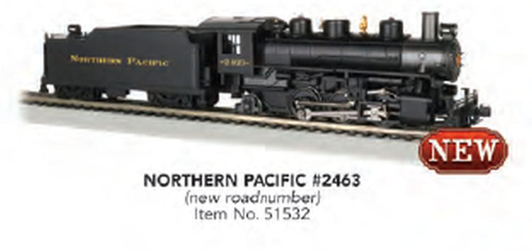 Bachmann HO 2-6-2 Prairie Steam Loco NP -2463
