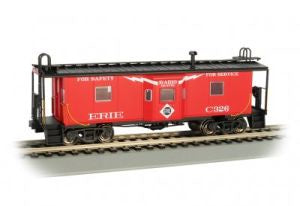 Bachmann HO Bay Window Caboose w Roof Walk ERIE