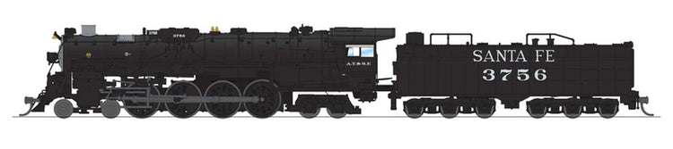 Broadway Limited ATSF 4-8-4, #3759, In Service, Paragon4 Sound/DC/DCC, N, w/ Smoke