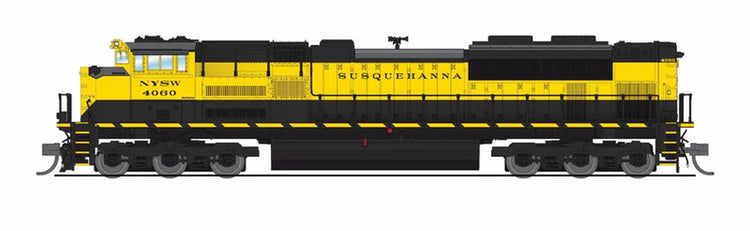 Broadway Limited N EMD SD70ACe NYSW 4064 Black and Yellow P4 Diesel