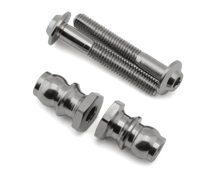 1UP Racing Pro Duty Titanium Front Upper Shock Standoffs Set (20mm/8mm)