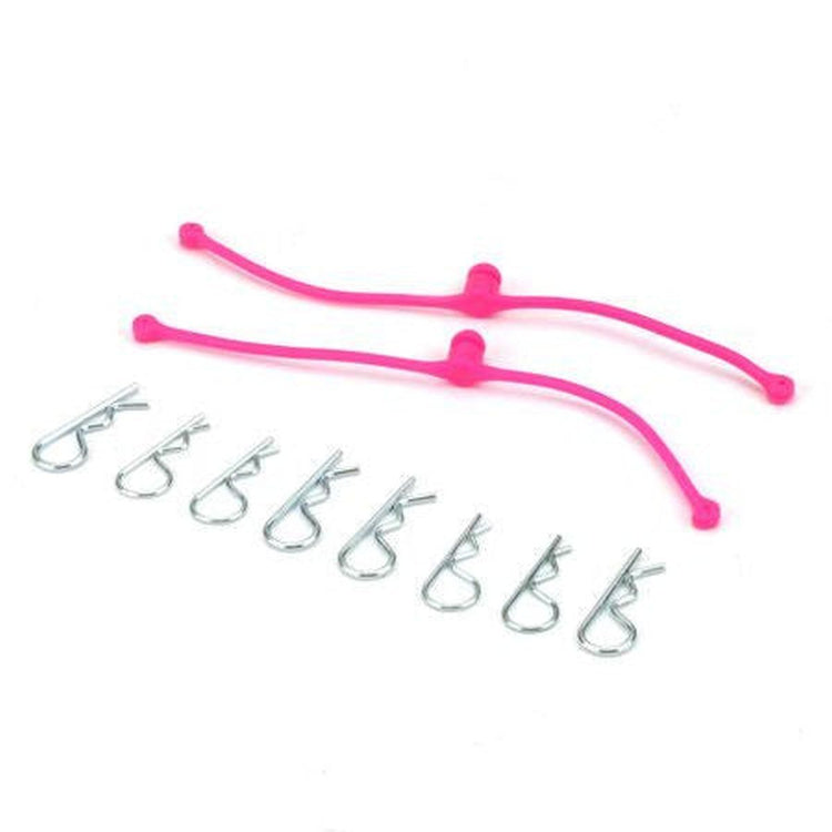 DuBro Body Klip Retainers w/Body Clips (Red)
