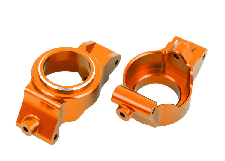 Traxxas X-Series Orange Aluminum Caster Blocks (L&R)