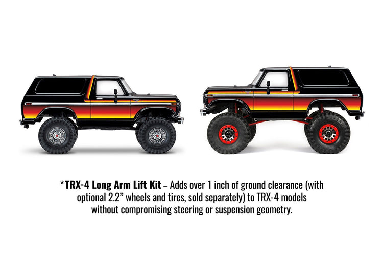 Traxxas TRX-4 Blue Long Arm Lift Kit
