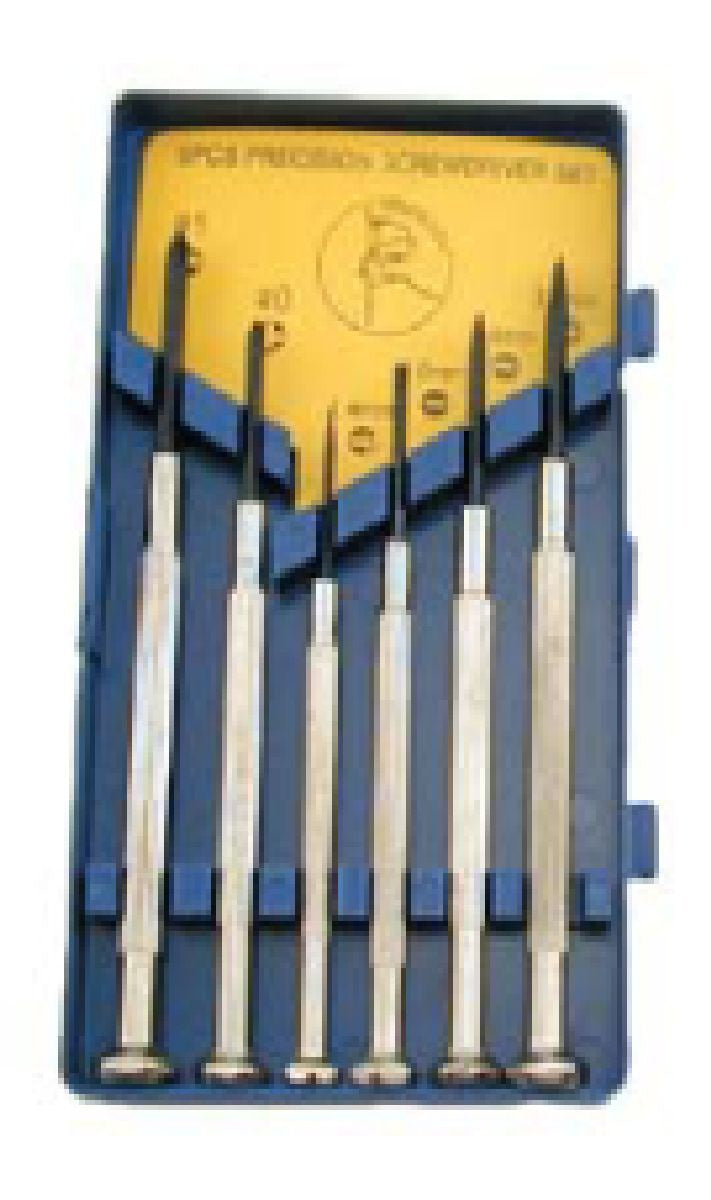 Enkay 6-Piece Precision Screwdriver Set (Metric) w/Phillips & Slotted