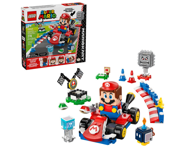 LEGO Super Mario™: Mario Kart™ - Interactive LEGO® Mario™ & Standard Kart Set