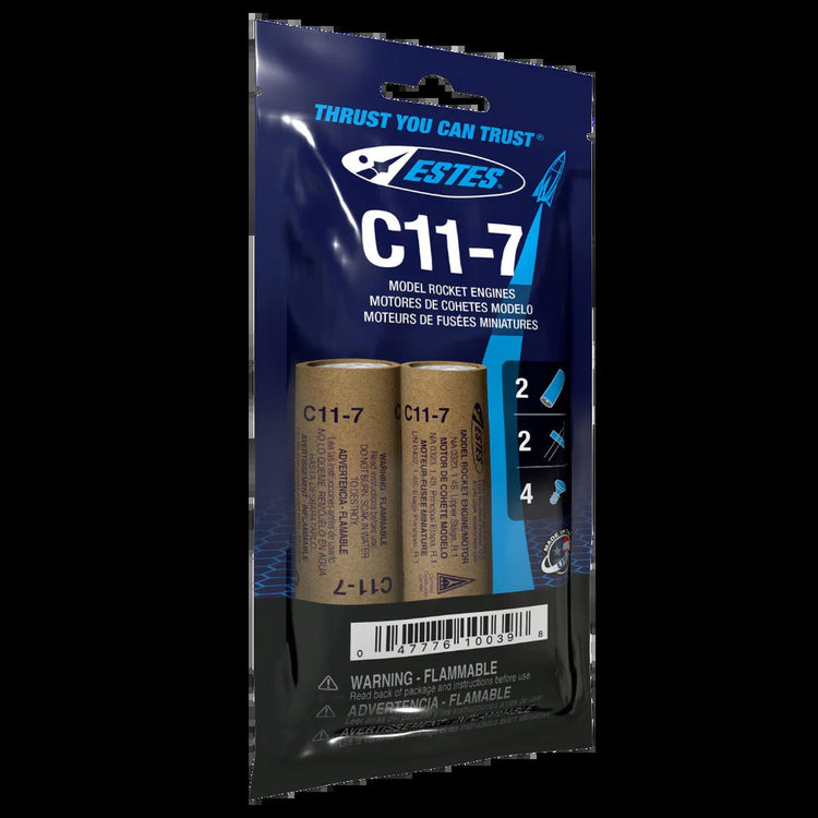 Estes C11-7 Model Rocket Engines, (2pk)
