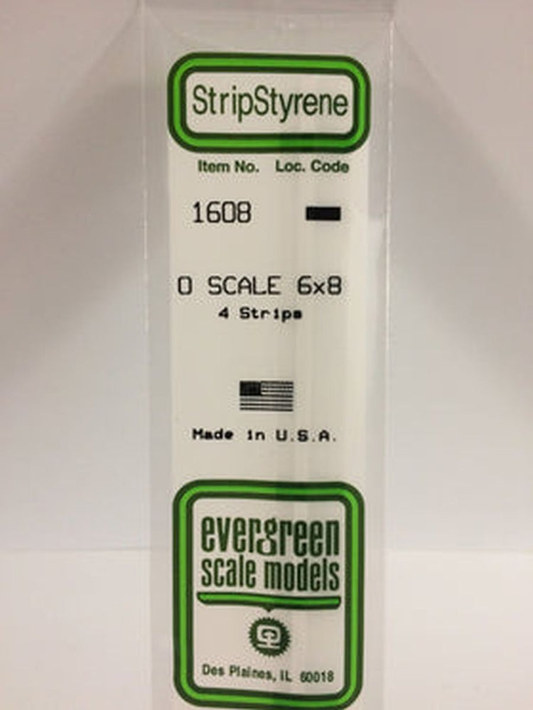 Evergreen Scale Models O-Strips 6 x 8 (4)