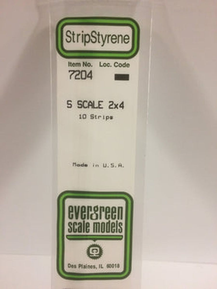 Evergreen Scale Models S-Strips 2 x 4 (10)