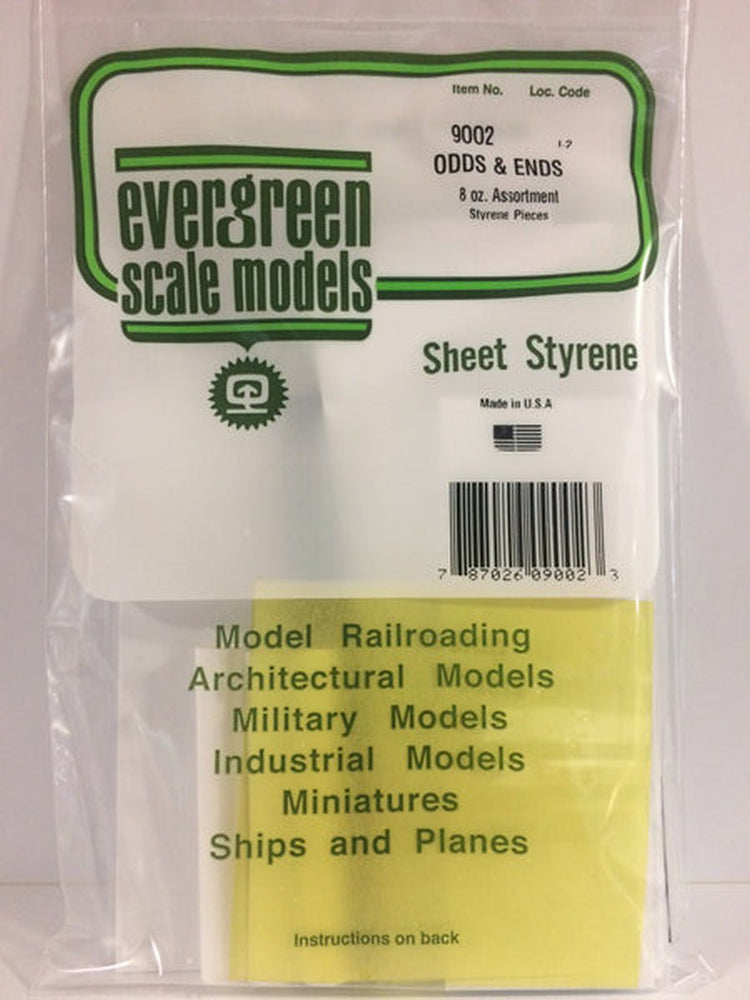 Evergreen Scale Models White Sheet Odds & Ends