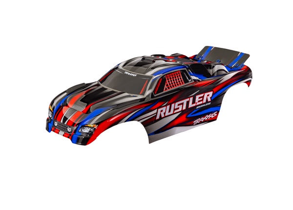 Traxxas Rustler 2WD Red Clipless Body TRA3721-RED
