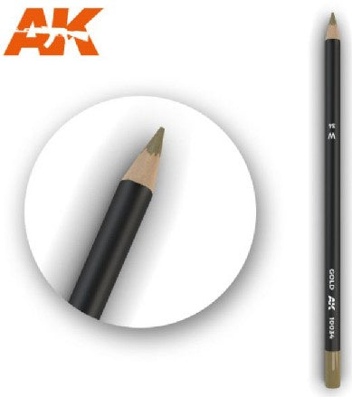 AK Interactive Weathering Pencil - Gold (Box - 5 Units)