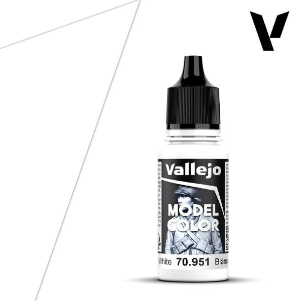 Vallejo 18ml Bottle White Model Color 70951