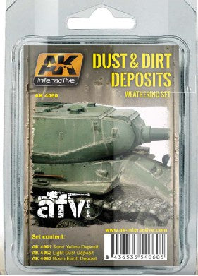 AK Interactive Dust And Dirt Deposits Weathering Set