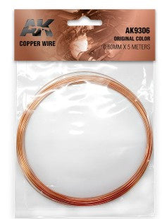 AK Interactive Copper Wire 0.60mm X 5 Meters Original Color