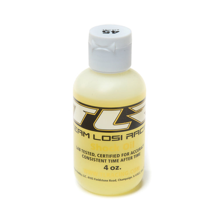 Team Losi Racing Silicone Shock Oil, 45WT, 610CST, 4oz