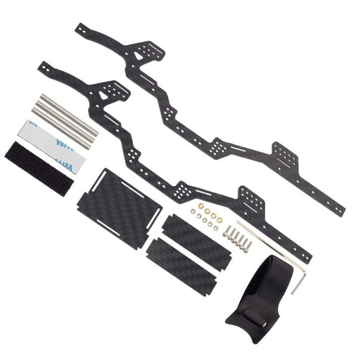 Power Hobby LCG Carbon Fiber Chassis, for Axial SCX24 Jeep / Bronco /