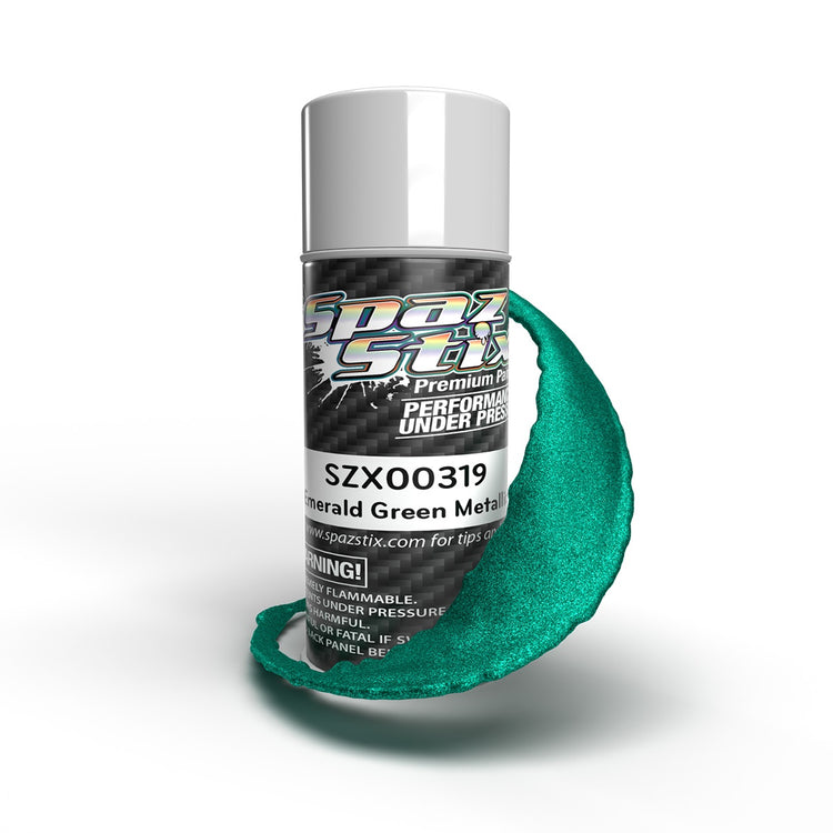 Spaz Stix Emerald Green Metallic Aerosol Paint, 3.5oz Can