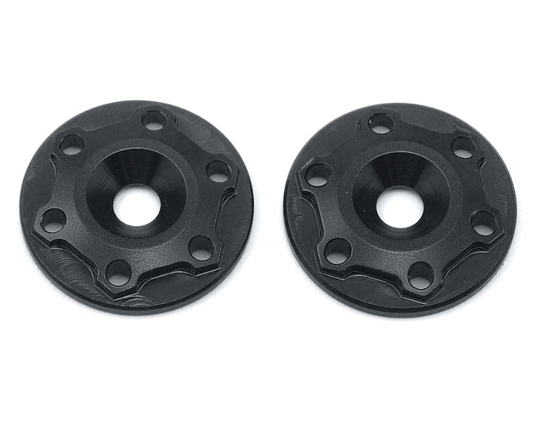 J Concepts Aluminum B6/B6D "Finnisher" Wing Buttons (Black) (2)
