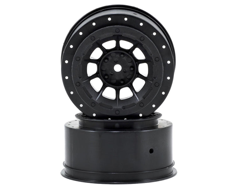 J Concepts 12mm Hex Hazard Short Course Wheels (Black) (2)
