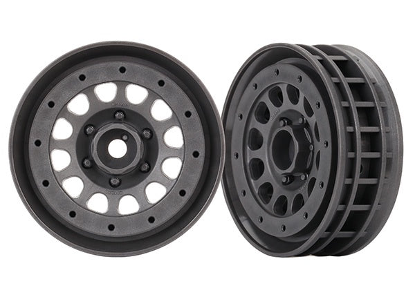 Traxxas 1.9" Charcoal Gray Beadlock Method Wheels (2)