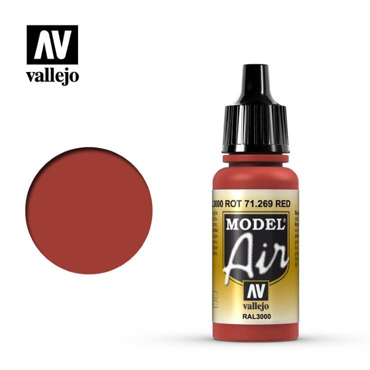 Vallejo 17ml Bottle Red Model Air 71269