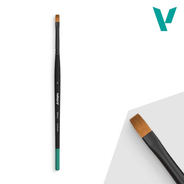 Vallejo Effects Flat 4 Synthetic Brush B4004